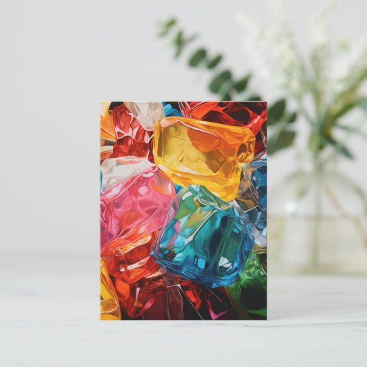 Carte Postale Gemmes de cellulophane (Debout devant)