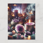 Carte Postale Gemmes et cristaux d'Améthyste pourpre (Devant)