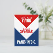 Carte Postale Gén Mike Flynn Président de la Chambre Panique à D (Debout devant)