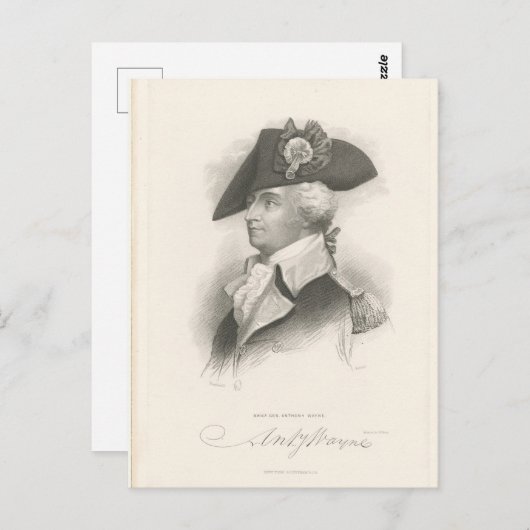 Carte Postale Général Anthony Wayne (Devant / Derrière)