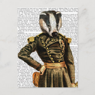 Carte Postale Général Badger