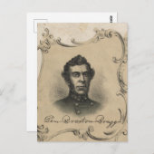 Carte Postale Général Braxton Bragg (Devant / Derrière)