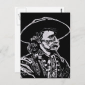 Carte Postale Général George Armstrong Custer (Devant / Derrière)