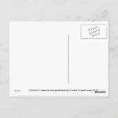 Carte Postale Général George Armstrong Custer (Dos)