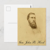 Carte Postale Général John Bell Hood (Devant / Derrière)