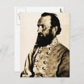 Carte Postale Général Stonewall Jackson (Devant / Derrière)