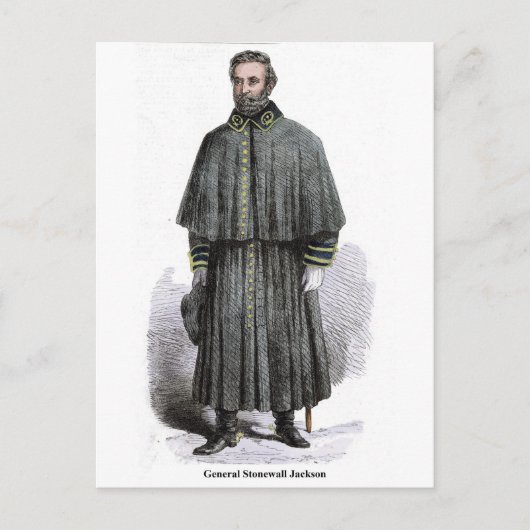 Carte Postale Général Stonewall Jackson (Devant)