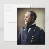 Carte Postale Général William Sherman (Devant / Derrière)