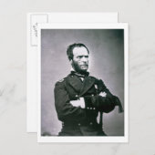 Carte Postale Général William T. Sherman (1820-1891) (photo b/w) (Devant / Derrière)