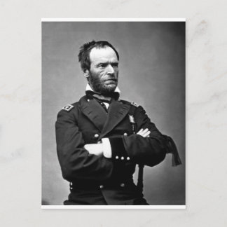 Carte Postale Général William Tecumseh Sherman, 1865.