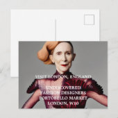 Carte postale générale Invitation de mode pour les (Devant / Derrière)