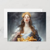 Carte postale générative Fry Goddess (Devant / Derrière)