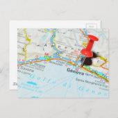 Carte Postale Gênes, Italie (Devant / Derrière)