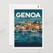 Carte Postale Gênes Italie (Devant / Derrière)