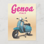 Carte Postale Gênes Italie scooter (Devant)