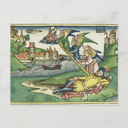 Carte Postale Genèse 28 10 L'échelle de Jacob, du 'Nuremberg' (Devant)