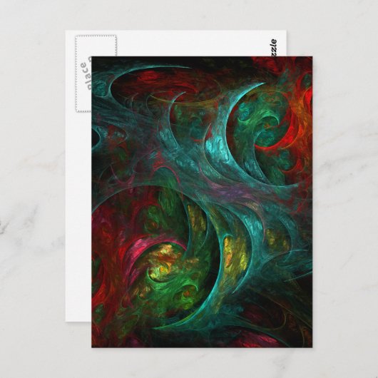 Carte postale Genesis Art Abstrait (Devant / Derrière)