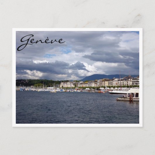 Carte Postale geneva lake leman (Devant)