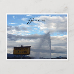 Carte Postale genève d'eau paquis