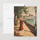 Carte Postale Genève Lakeside Vintage (Devant / Derrière)