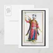 Carte Postale Genghis Khan (c.1162-1227) de Receuil des Estam (Devant / Derrière)