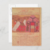 Carte Postale Genghis Khan devant sa tente (Devant / Derrière)