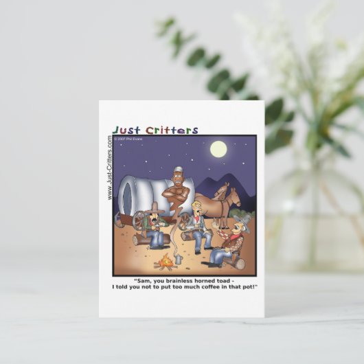 Carte Postale Genie de pot de café (Debout devant)