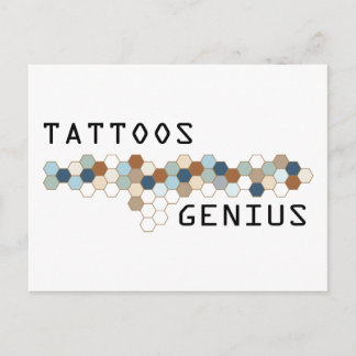Carte Postale Génie des tatouages