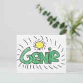 Carte Postale Genie produit (Debout devant)