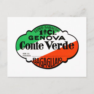 Carte Postale GenovaConteVerde