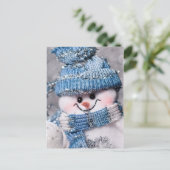 Carte Postale gentil Snowman (Debout devant)