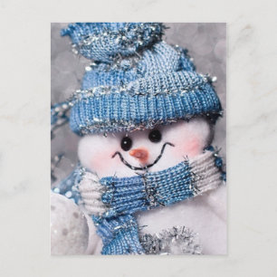 Carte Postale gentil Snowman