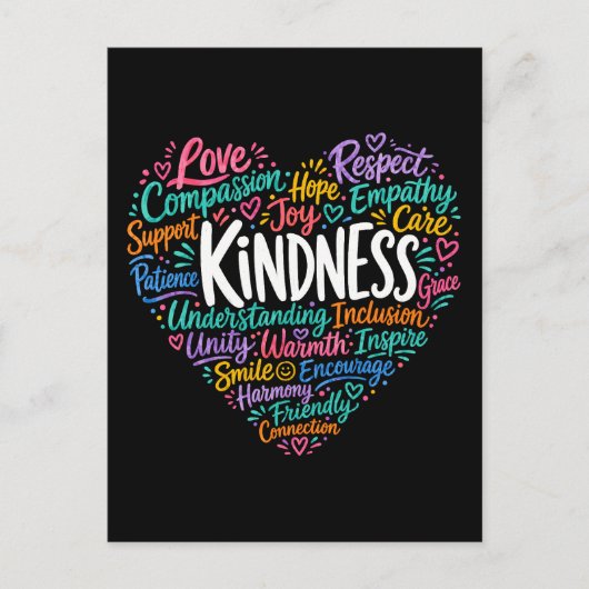 Carte Postale Gentillesse compassion empathie et respect (Devant)