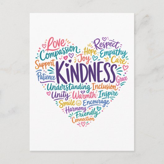 Carte Postale Gentillesse compassion empathie et respect (Devant)