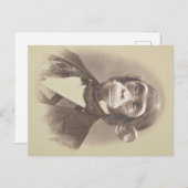 Carte Postale Gentleman Chimpanzé en photo Vintage (Devant / Derrière)