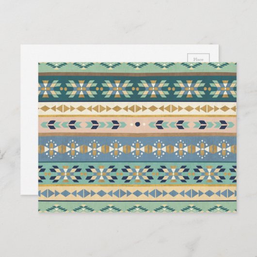 Carte Postale Geo Step extérieur | Motif indien (Devant / Derrière)