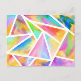 Carte Postale Geo Water Colors