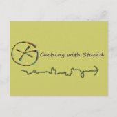 Carte Postale Géocaching Avec Stupide (Devant)