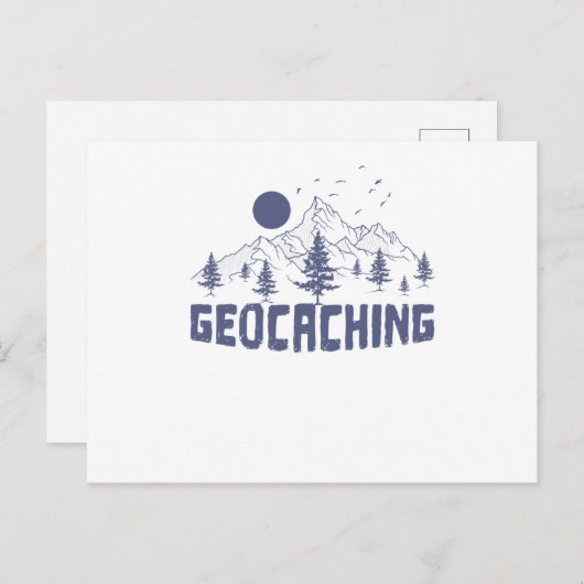 Carte Postale Géocaching dans la nature (Devant / Derrière)
