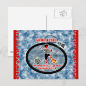 Carte Postale Géocaching satellite observé (Devant / Derrière)