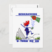 Carte Postale Geocaching U Activer (Devant / Derrière)