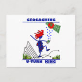 Carte Postale Geocaching U Turn King (Devant)