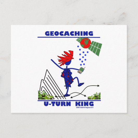 Carte Postale Geocaching U Turn King (Devant)