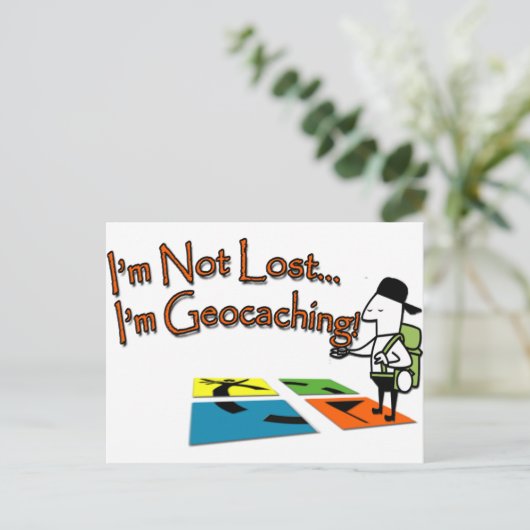 Carte Postale Geocahing (Debout devant)