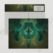 Carte Postale Géode fractal (Devant / Derrière)