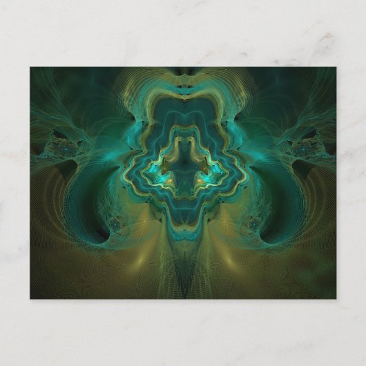 Carte Postale Géode fractal (Devant)