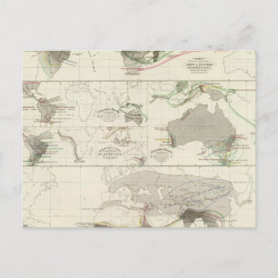 Carte Postale Géographie zoologique