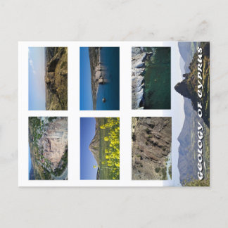 Carte Postale Géologie de Chypre