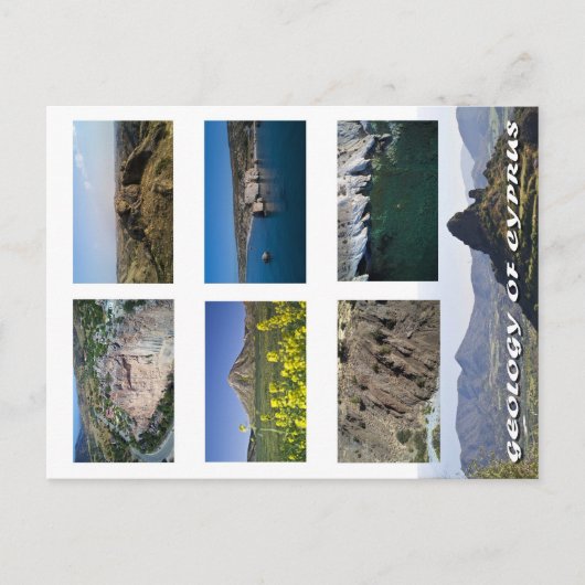 Carte Postale Géologie de Chypre (Devant)