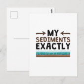 Carte Postale Géologie Mes sédiments exactement (Devant / Derrière)